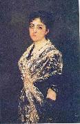Juan Luna A portrait of the young Marchioness of Monte Olivar oil on canvas
